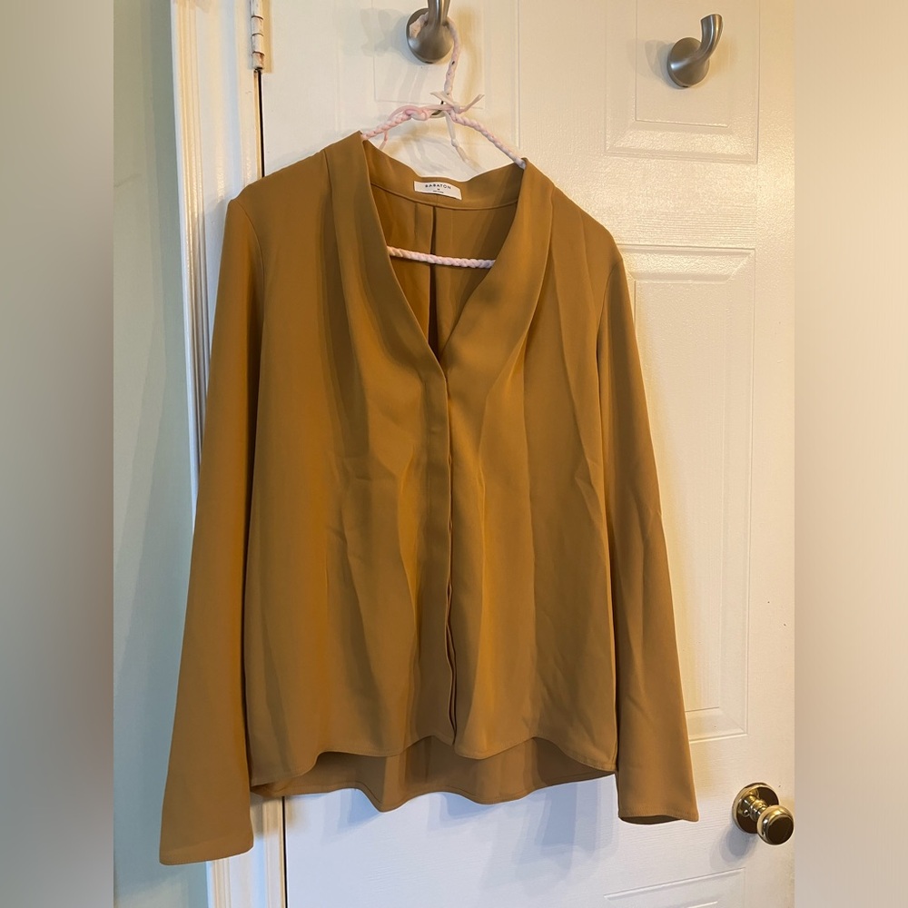 Aritzia Bavarian Long-Sleeved Power Blouse - Size Medium